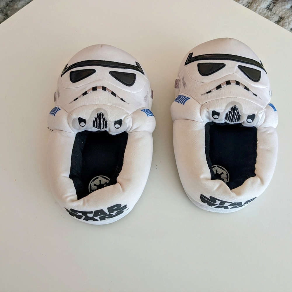 Star Wars Stormtrooper Kids Oversized Slippers Size 3-4